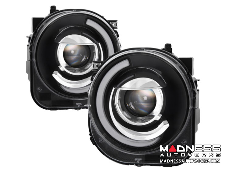 Jeep Renegade Projector Headlights w/ DRL Light Bar - Spyder Auto - xTune - Black